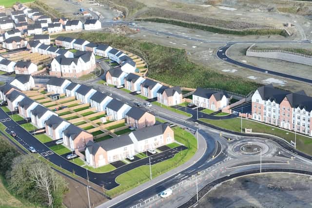 An artist's impression of part of the new development.
