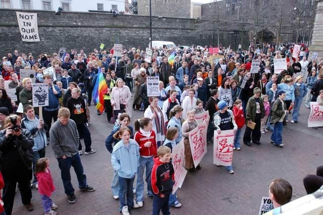 Derry says 'Not In Our Name'.
