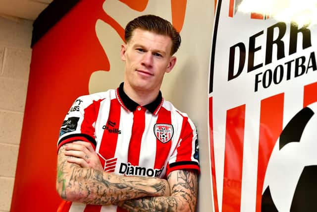 GUESS WHO'S BACK! James McClean has returned to Derry City from Wrexham 15 years after leaving his hometown club.