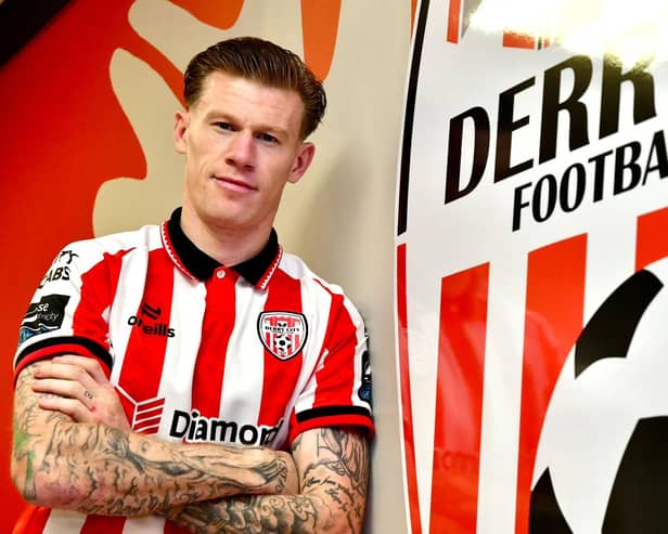 GUESS WHO'S BACK! James McClean has returned to Derry City from Wrexham 15 years after leaving his hometown club.
