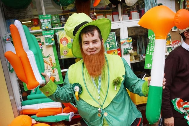 Pictured are people enjoying the St Patrick's Day celebrations in Derry 20 years ago on March 17, 2005.