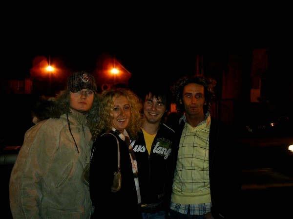 Enjoying a night out at Earth nightclub back in January 2006.