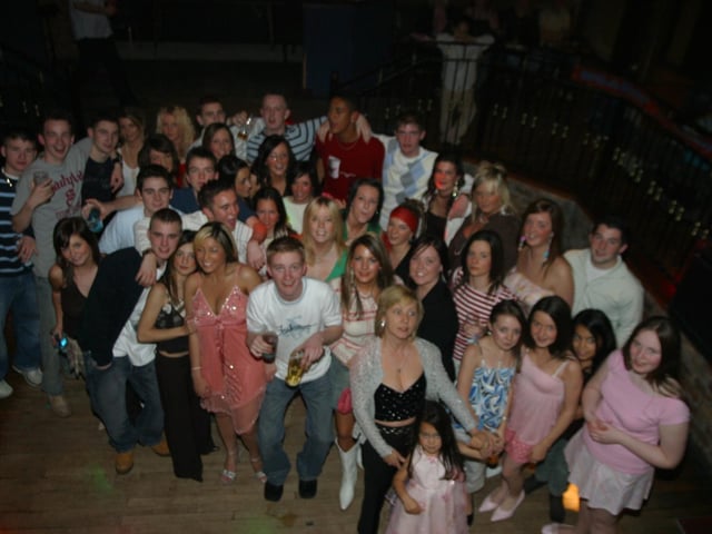 Dearbhla Lyttle with friends and family for her birthday.