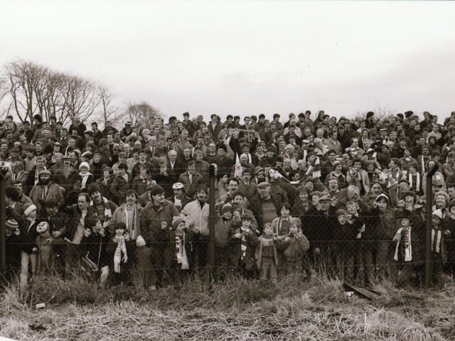 Derry City fans follow their team to Sligo for an away game against Rovers.