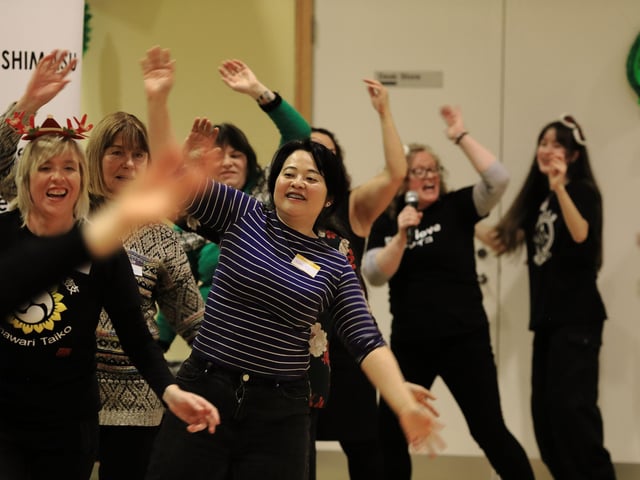 The Foyle Obon Community Christmas concert was a brilliant success at Lisneal College with taiko drumming, home-made Japanese food and their legendary Christmas quiz.(photo: Gav Connolly)