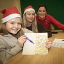 Zara Watson, Jade McLaughlin and Laura Higgins enjoying Wednesday's Bingo. : .