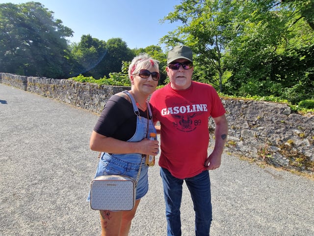 Denise Sheerin and Sean O'Kane travelled to Buncrana from Derry.