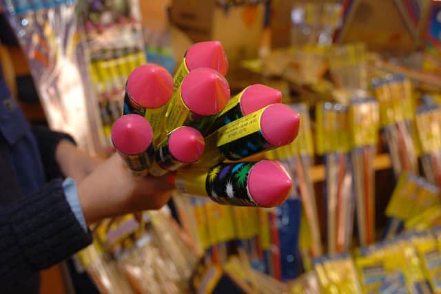File photograph. Illegal fireworks