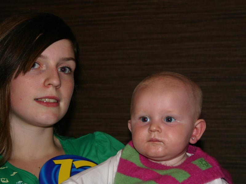 Stephaine pictured with sister Ava at her 13th Birthday party. 8397/dd : .