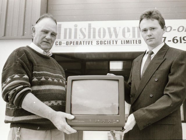 Inishowen Co-op winner of a new television.
