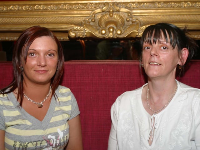 Annmarie Doherty with mum Martha having a good time at the party. 2921/dd : Parties and celebrations across Derry in May 2006.