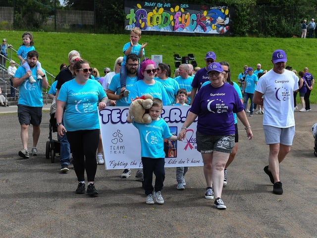 Forty teams, fundraising in the fight to beat cancer, participated in the 24 hour Legenderry Relay for Life at St Columba’s Park on Saturday. Photo: George Sweeney.