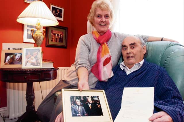 Carita Kerr with her late husband John in 2007.