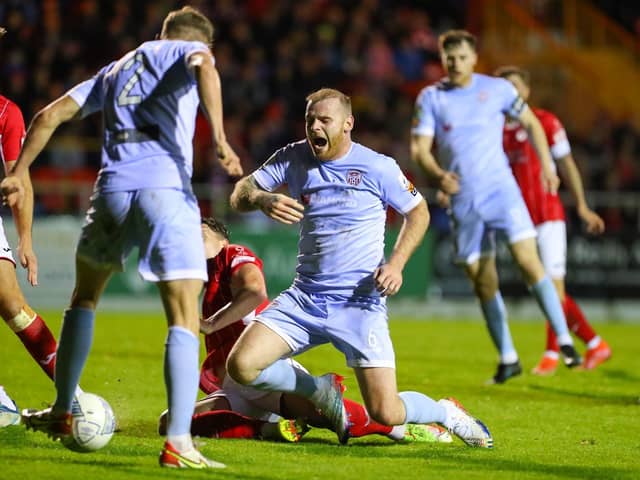 Derry City defender Mark Connolly has claims for a penalty turned down during Monday night’s draw at Sligo Rovers.