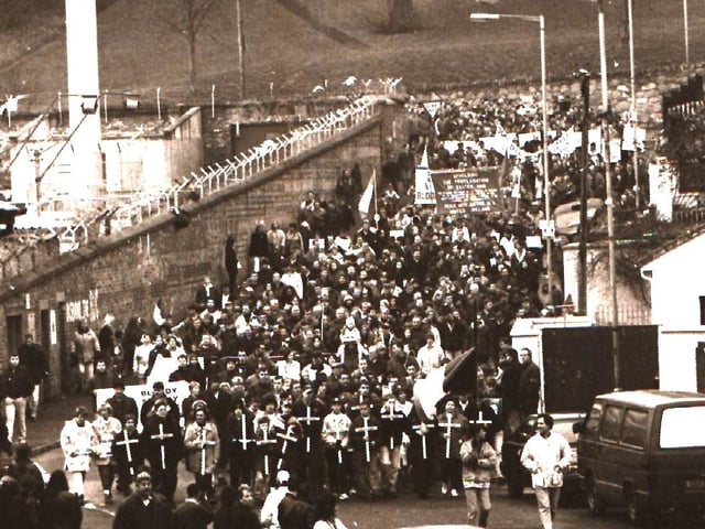 Bloody Sunday commemorations in January 1996.