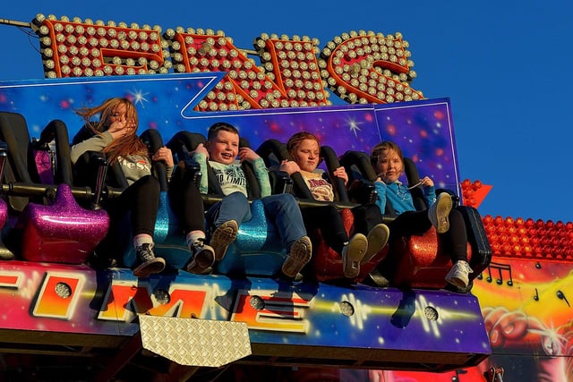 Having fun on the Music Trip at Cullen's Halloween Funfair in Ebrington Square. Photo: George Sweeney.  DER2243GS – 062