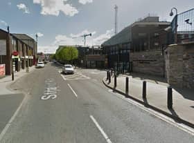 Police carried out a search in the Crawford Square area on Wednesday.