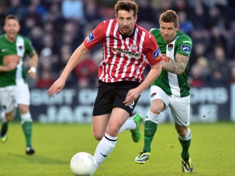 Derry City FC Home Shirt 2015. (Shane McEleney). Umbro.