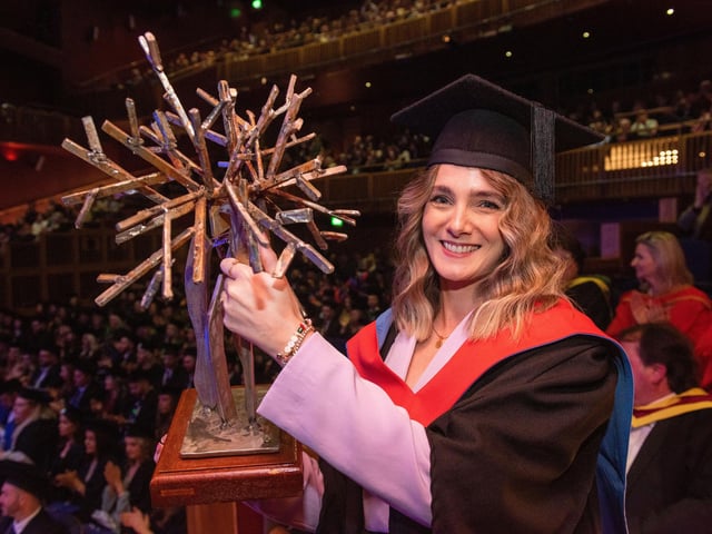Ciara Houston won the Joseph Harron Award  Awarded for Digital Design Creativity in HND Digital Design