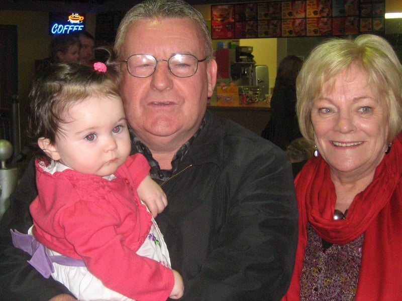 Tony Hassan pictured with his wife Christine and their granddaughter Tara. 