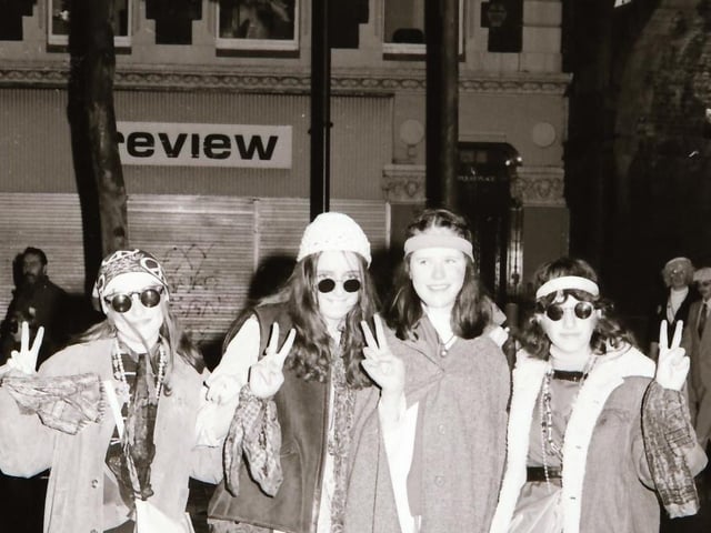 Derry folks dressed up for Halloween night, back in October 1994.