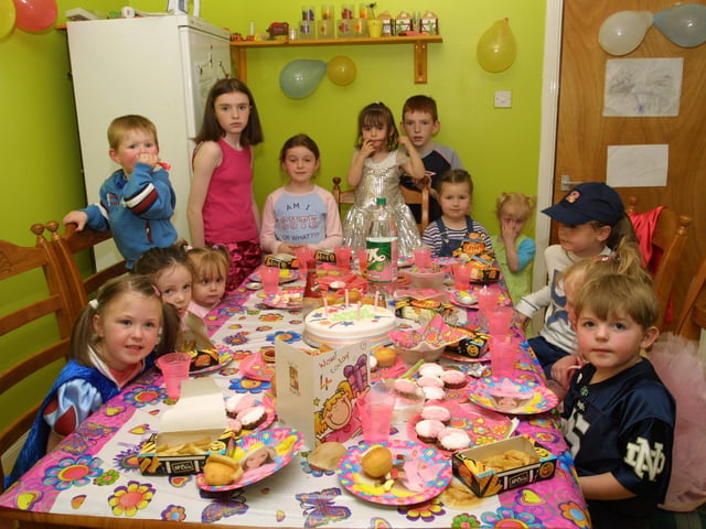 Everyone enjoying Aoife's party