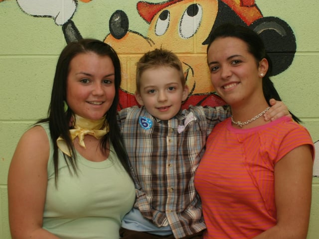 Party celebrations back in 2004: Darren Harkin