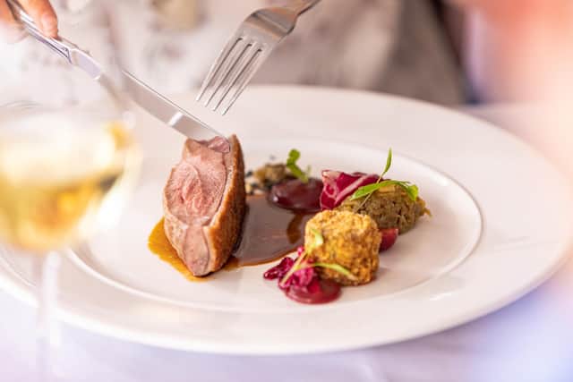 The food was superb at The Redcastle Oceanfront Golf and Spa Hotel.