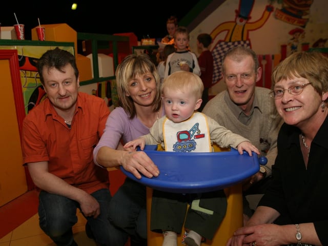 Dillon's birthday surrounded by family.