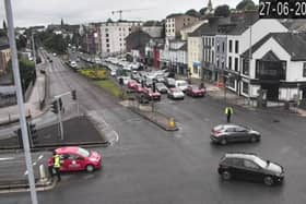 Police directing traffic at Duke Street