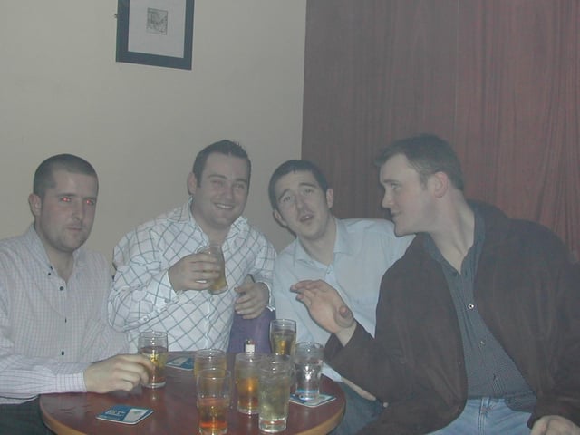 A night out at Sugar nightclub in Derry 2003.