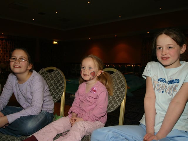 Party celebrations back in 2004: Ceri Laoi Hawes.