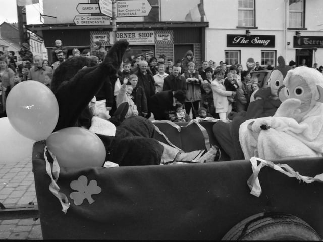 The St. Patrick's Day parade in Moville in 1998.