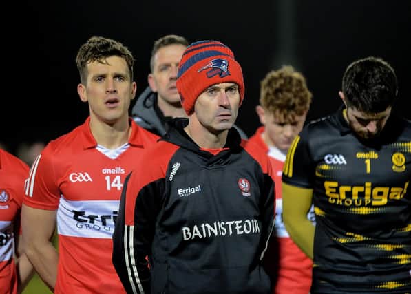 Derry manager Rory Gallagher