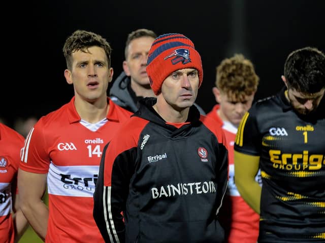 Derry manager Rory Gallagher