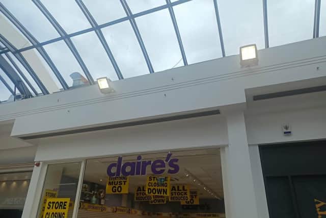 Claire's Accessories before it closed in Foyleside.