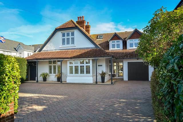 This five bed home in Havant Road, Hayling Island, is on the market for £900,000. It is listed by Fine and Country.