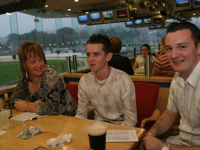 Enjoying the Lifford Races in the late summer of 2004.