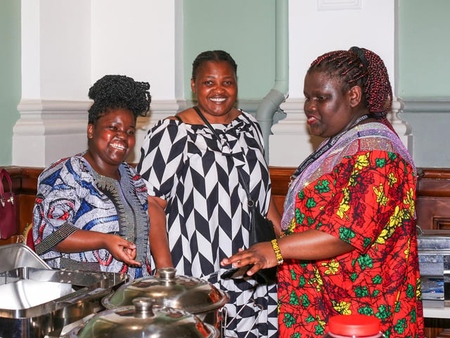 Those in attendance were treated to some authentic African cuisine at the event.