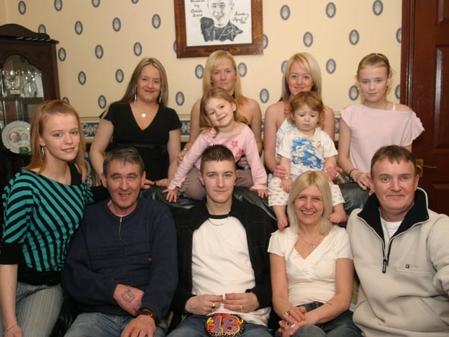 Birthday celebrations for Martin McGrenaghan.