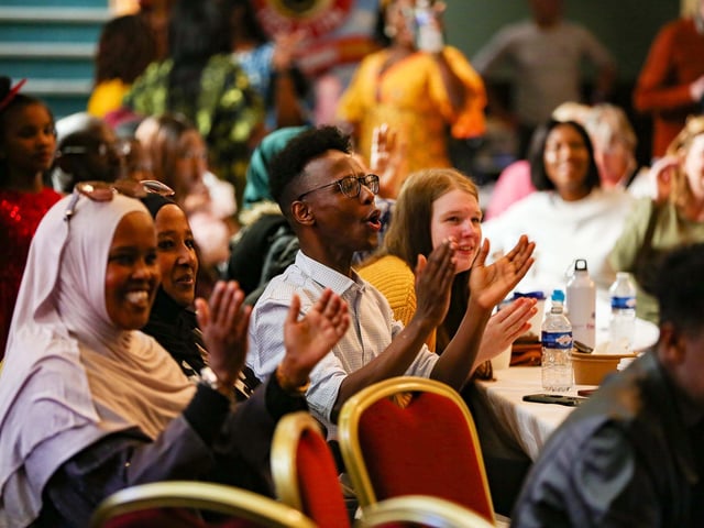People from different backgrounds came together to celebrate Africa Day in Derry.