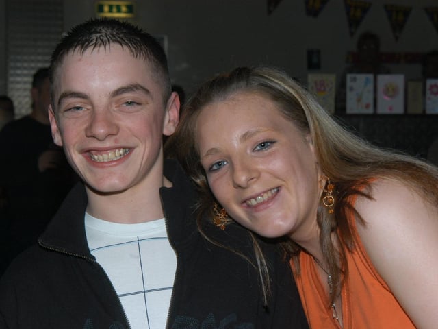 Twins Michael and Jennifer celebrating their birthday together.