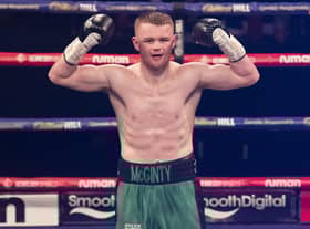 Unbeaten St Johnston middleweight Brett McGinty won his six rounder in Dublin on points.