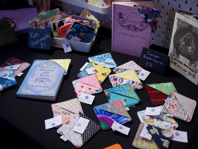 Leona Harkin's Elsie Tweed products on display.