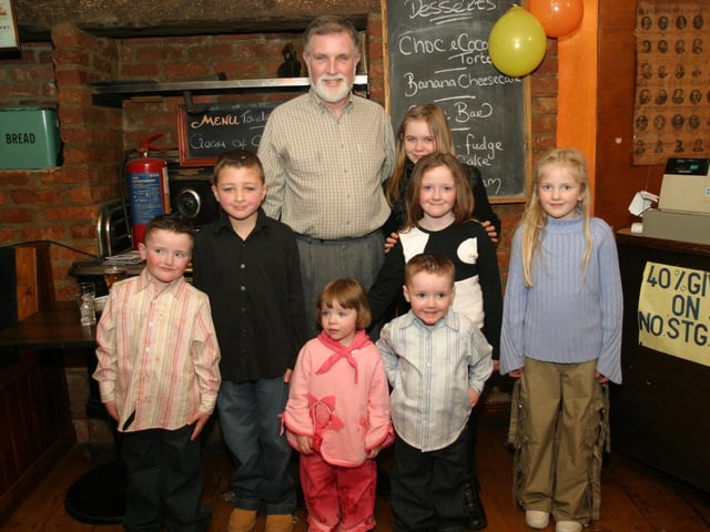 Party celebrations back in 2004: Patrick Bell.