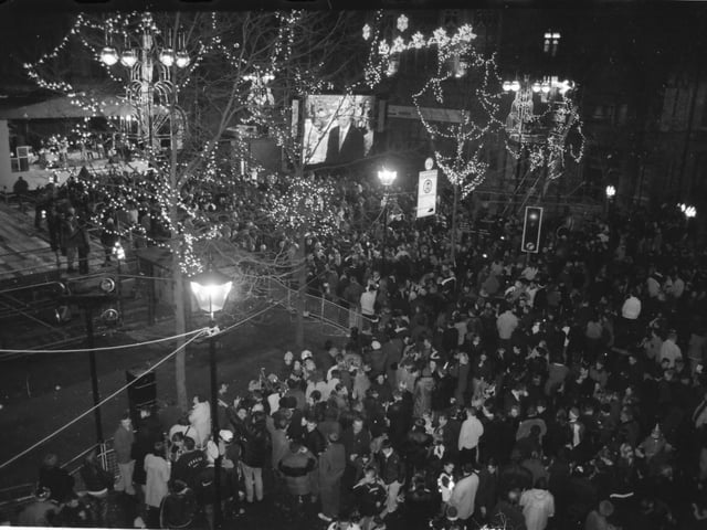 Millennium celebrations in Derry city centre.