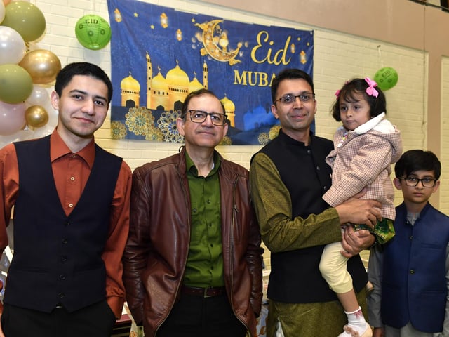Families at the North West Islamic Association’s celebration of Eid Mubarak held in Templemore Sport’s Complex. Photo: George Sweeney