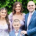 Conor Clifford with his wife Orla, 36 and children Hannah, 13, and Jake, 9.