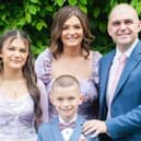 Conor Clifford with his wife Orla, 36 and children Hannah, 13, and Jake, 9.