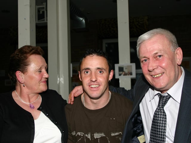Birthday Boy Michael with mum Betty and Dad Frankie at Bar Zu enjoying the party. 4812dd